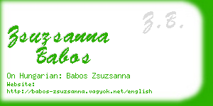 zsuzsanna babos business card